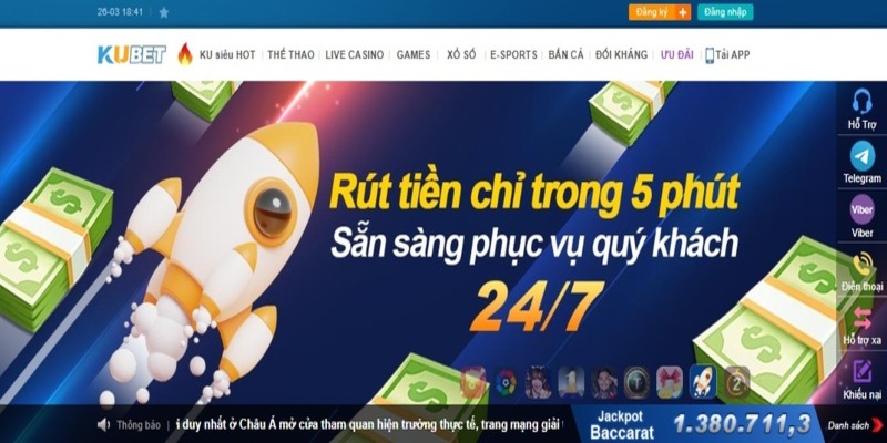 Hoàn tất rút tiền kubet chỉ với vài thao tác đơn giản